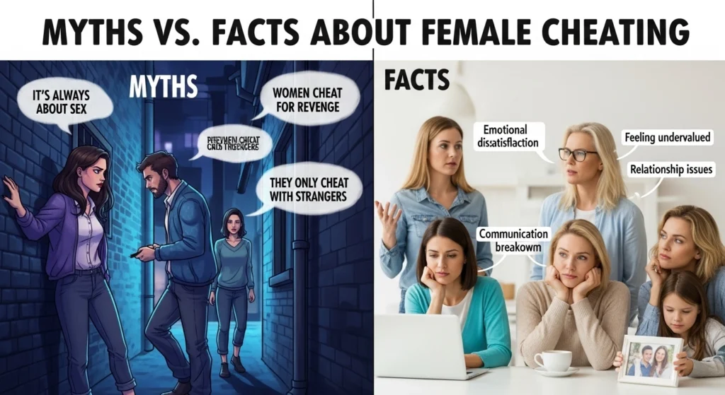 Myths vs. Facts About Female Cheating