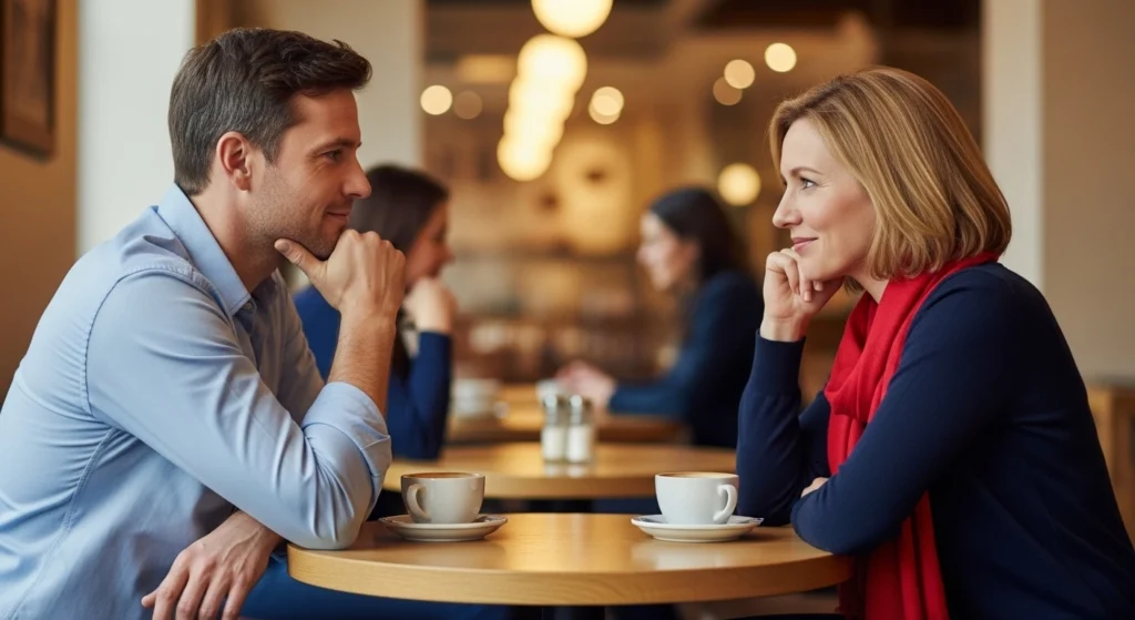 when a man mirrors a woman